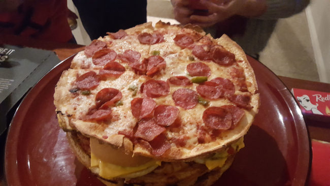 Marvel at yet another pizza. Let the shock and awe wash over you.