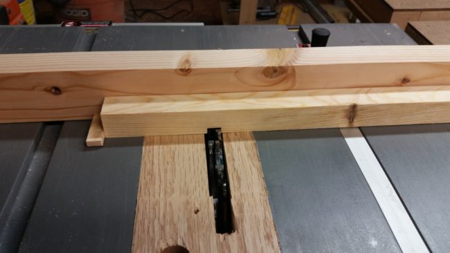 He created a jig to ensure that every notch cut into the dividers would fall at the same place.