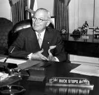 Truman dealt with much of the fallout from World War II and the atomic bomb, and that didn't bode well for his appearance.