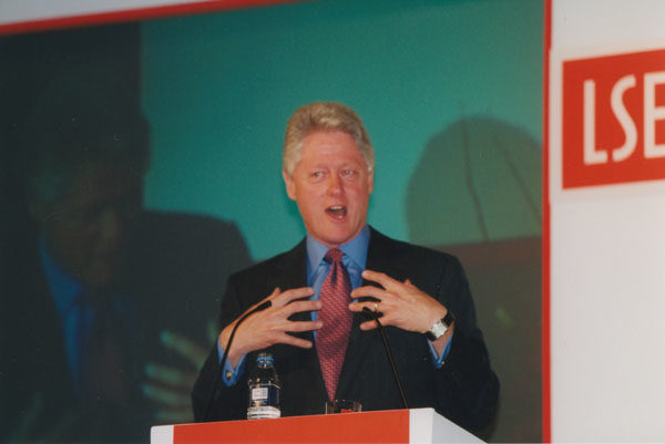 He can now be seen following Hillary Clinton as she continues her campaign toward becoming the first female president in U.S. history, but back in 2001, he looked more like the Bill Clinton we know and love today and less like he did when he first entered office.
