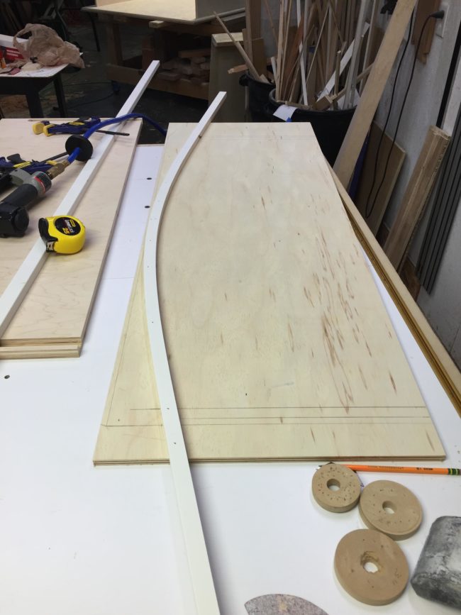 After that, he created a jig to make headboard and footboard assembly a little easier.