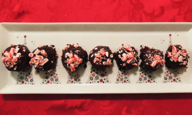 <a href="http://iu.spoonuniversity.com/2014/12/09/bake-candy-cane-truffles/" target="_blank">Candy cane truffles</a> will add a simple eloquence to your holiday parties.