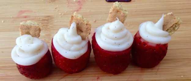 <a href="http://spoonuniversity.com/recipe/no-bake-cheesecake-stuffed-strawberries/" target="_blank">Cheesecake-stuffed strawberries</a> are a delectable summer treat.