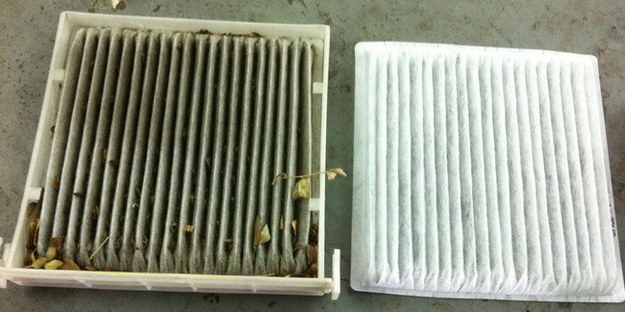 Replace your air filter to eliminate nasty smells.