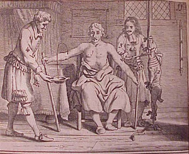 Despite Galen's scientific inaccuracies, bloodletting caught on and persisted as a common medical treatment until relatively recently. In much the same way that a sick person today might request antibiotics, back in the day, people requested bloodletting.