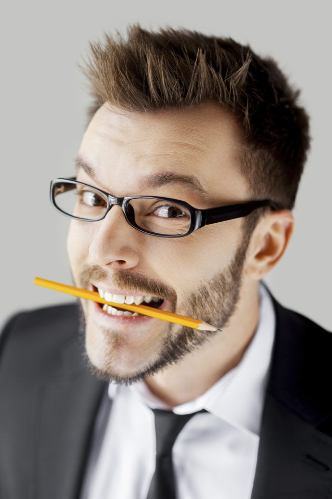 An easy way to feel happier is to <a target="_blank" href="https://www.psychologytoday.com/blog/isnt-what-i-expected/201207/try-some-smile-therapy">hold a pencil</a> lengthwise between your teeth -- holding it  uses the muscles that make you smile, and smiling improves your mood.