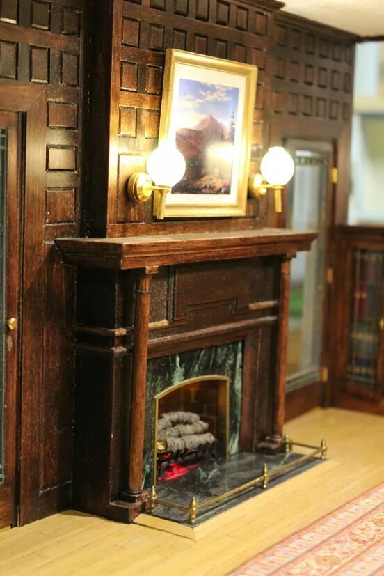 I would love to cozy up next to this fireplace -- if only I could fit.
