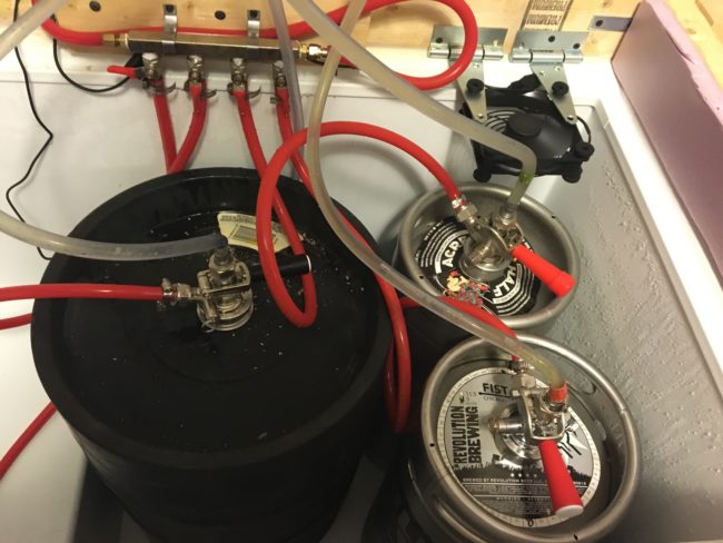 All that was left to do was purchase a few kegs and hook them into place.
