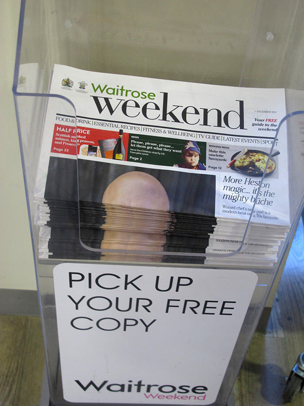 This is why you avoid putting bald men on the front page of a newspaper.