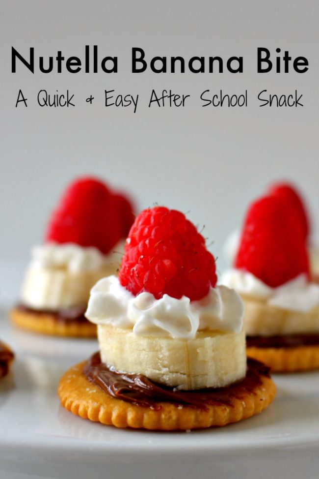 Treat your kids to a <a href="http://princesspinkygirl.com/after-school-snack/" target="_blank">Nutella banana bite</a>. I promise they won't be disappointed.