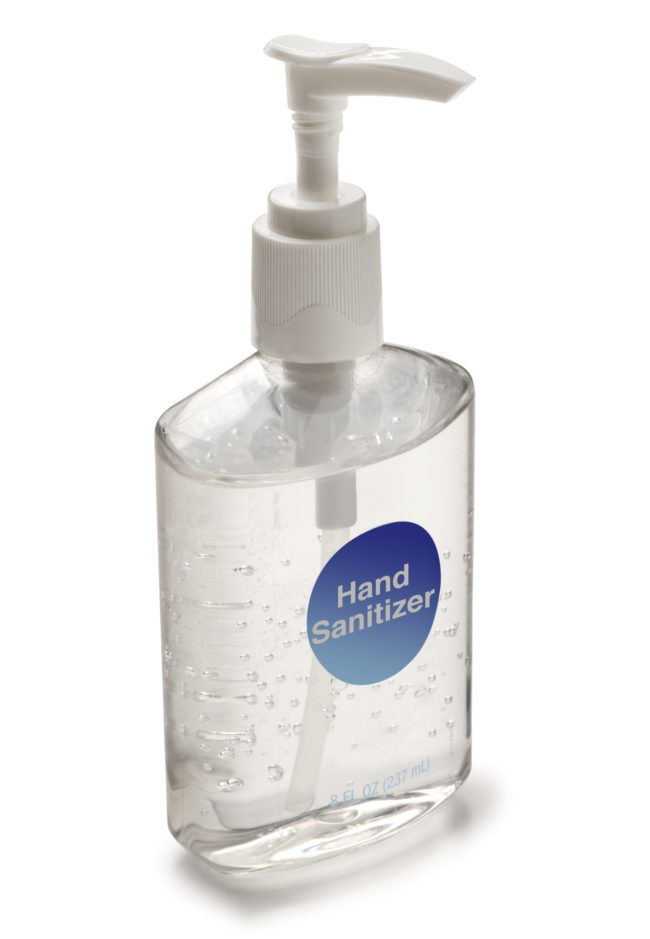 Hand sanitizer will remove <a target="_blank" href="http://www.atypicalenglishhome.com/2013/08/how-to-remove-permanent-marker-from.html">permanent marker</a> from your clothes in a pinch.