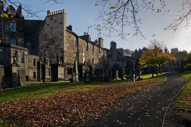 Welcome to the famous (and incredibly haunted) Greyfriars Kirkyard in Edinburgh, Scotland. Beautiful, isn't it? Well, if you were actually there, you wouldn't feel that way for long.