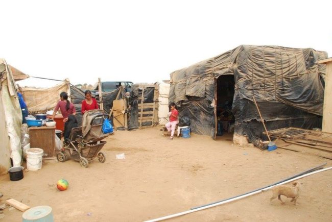 Heartbreakingly, four kids and their single mom lived in this shack.