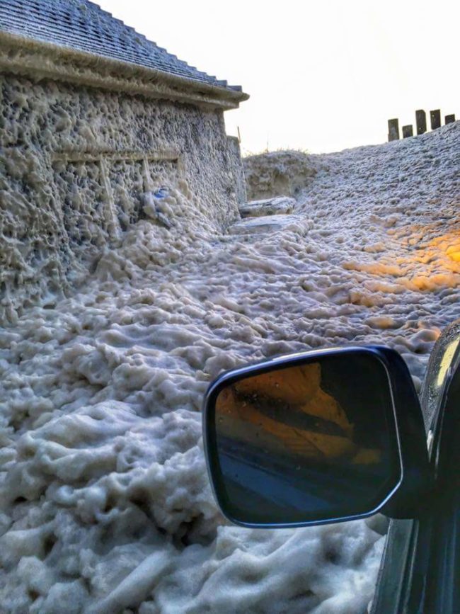 This is what the aftermath of a powerful storm looks like when you live by the sea.