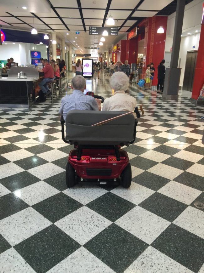 There's nothing cuter than seeing two older people who are in it for the long haul.
