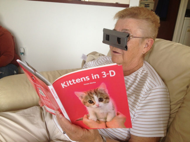 This grandma takes being a cat lady to a whole new dimension.