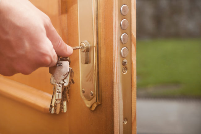 Lather up your key to help loosen stiff locks.