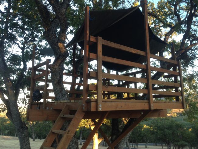 All that was missing was a roof. Instead of a permanent option, cfinke went with a canopy that could be adjusted as needed.