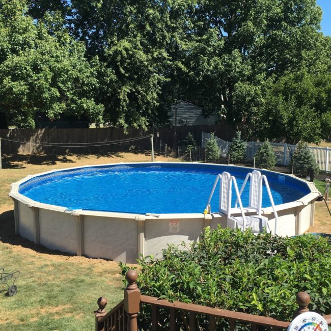 Who knew building your own aboveground pool was that easy?