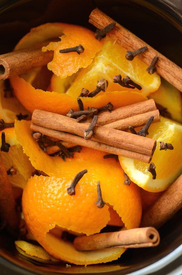 Heating <a href="http://www.thenovicechefblog.com/2015/09/fall-cinnamon-orange-slow-cooker-potpourri/" target="_blank">fall potpourri</a> in the slow cooker will make your whole house smell great.