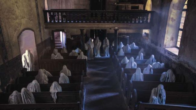 This old church in the Czech Republic is now a storage locker for old statues.