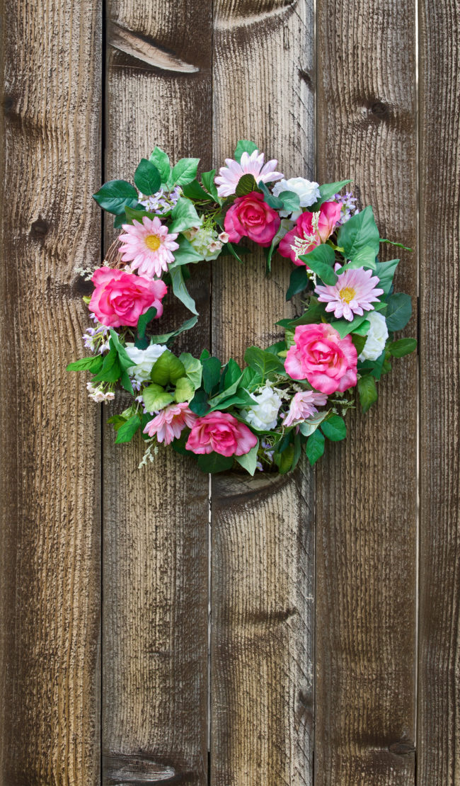 Hang a wreath in place without leaving a nail sticking out when you take it down.