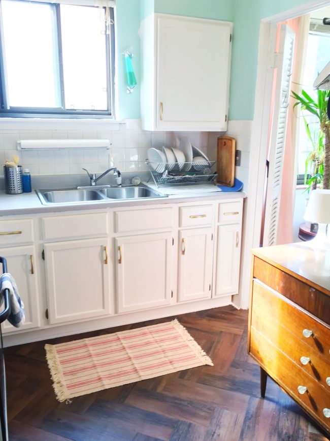 Now she has a seriously beautiful kitchen.