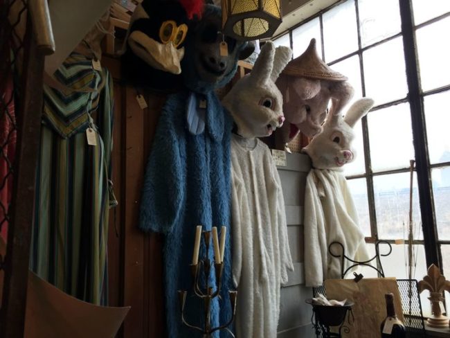 Apparently, there's a big resale market for giant bunny costumes...