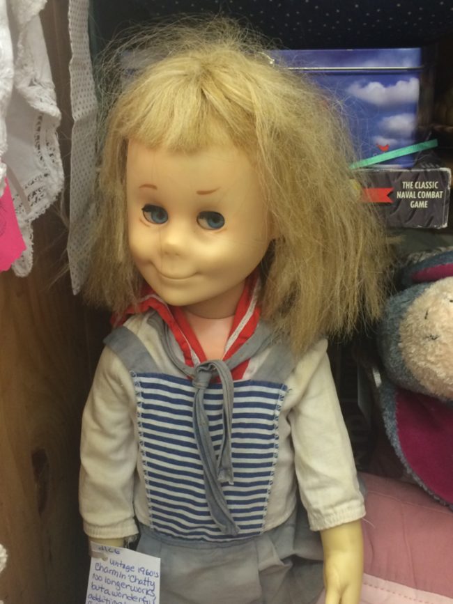 I feel bad for whatever kid had to wake up to this doll every morning.