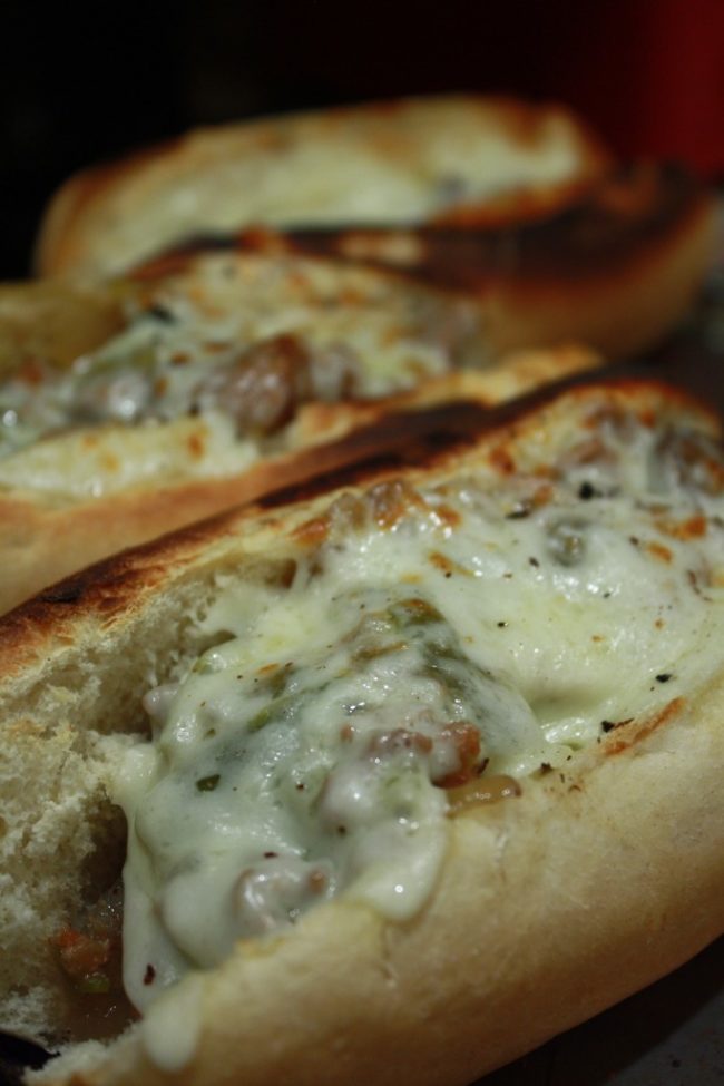 Make the best <a target="_blank" href="http://couponcravings.com/philly-cheese-steak-crock-pot-recipe/">Philly cheesesteak</a> sandwich ever with this awesome recipe.