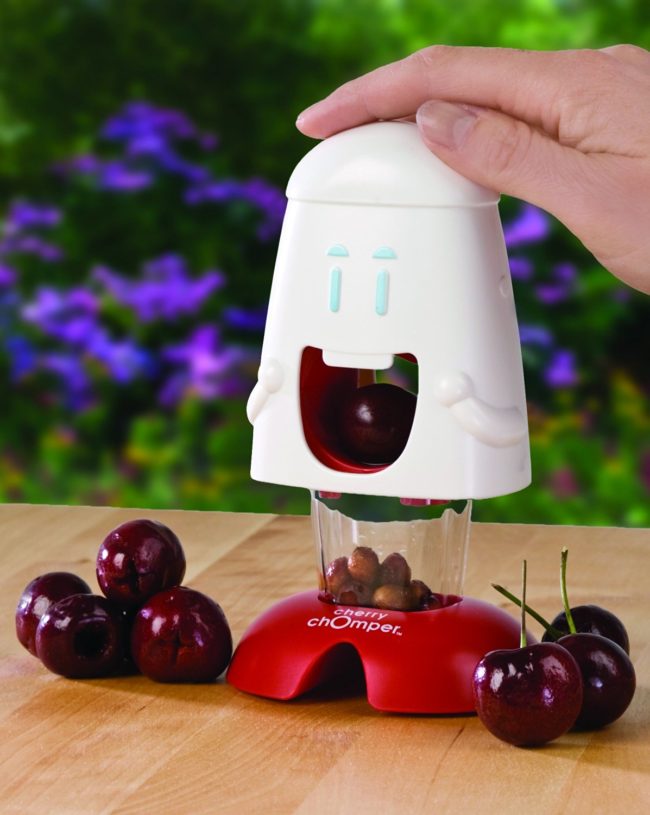 There's nothing worse than biting into a cherry and having to spit out the pit. This <a href="https://www.amazon.com/gp/product/B001Q9EK1Y/?_encoding=UTF8&tag=vira0d-20" target="_blank">adorable gadget</a> eliminates the hassle.