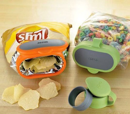 Prevent your half-eaten bags of chips from going stale with this inventive <a href="https://www.amazon.com/gp/product/B002MVRY68/?_encoding=UTF8&amp;tag=vira0d-20" target="_blank">bag cap</a>.