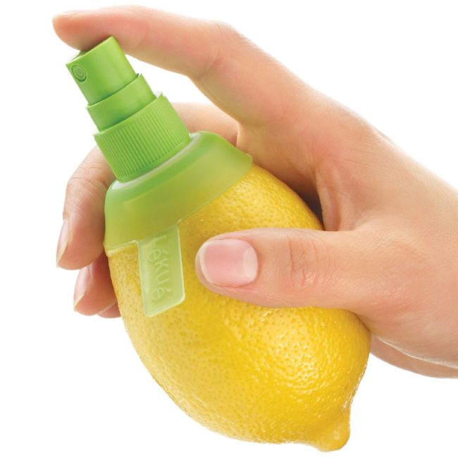 Use only the freshest fruit juices with this <a href="https://www.amazon.com/gp/product/B008TQHEQ0/?_encoding=UTF8&amp;tag=vira0d-20" target="_blank">citrus sprayer</a>.