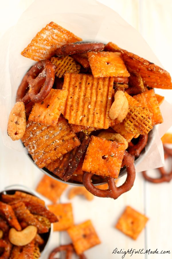 If you prefer them as a snack, why not create this <a href="http://delightfulemade.com/2015/03/23/parmesan-ranch-cheez-it-snack-mix/" target="_blank">parmesan ranch mix</a>?