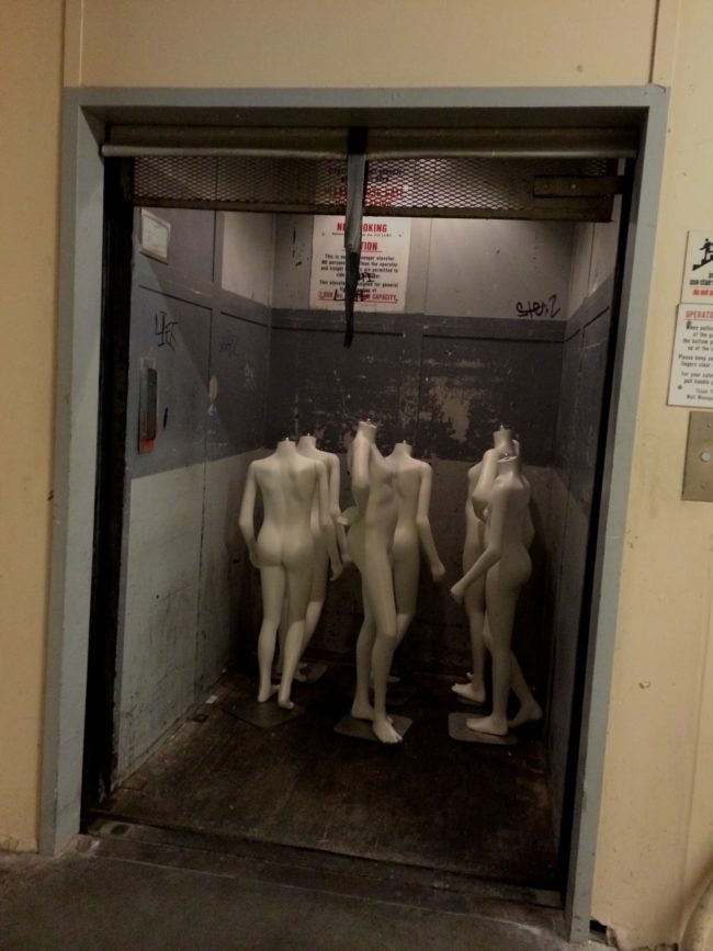 Nothing to see here, just a headless mannequin convention.