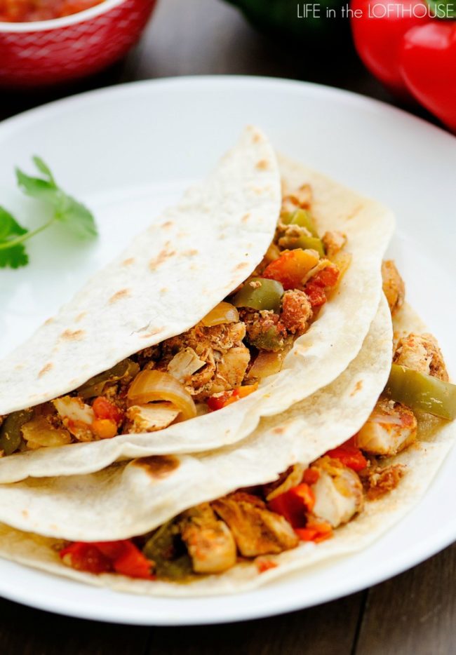 Because really, who doesn't love <a target="_blank" href="http://life-in-the-lofthouse.com/crock-pot-chicken-fajitas/">chicken fajitas</a>?