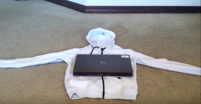Let's face it: we all have an old hoodie, but when it comes to protecting our expensive technology, not all of us have laptop bags...
