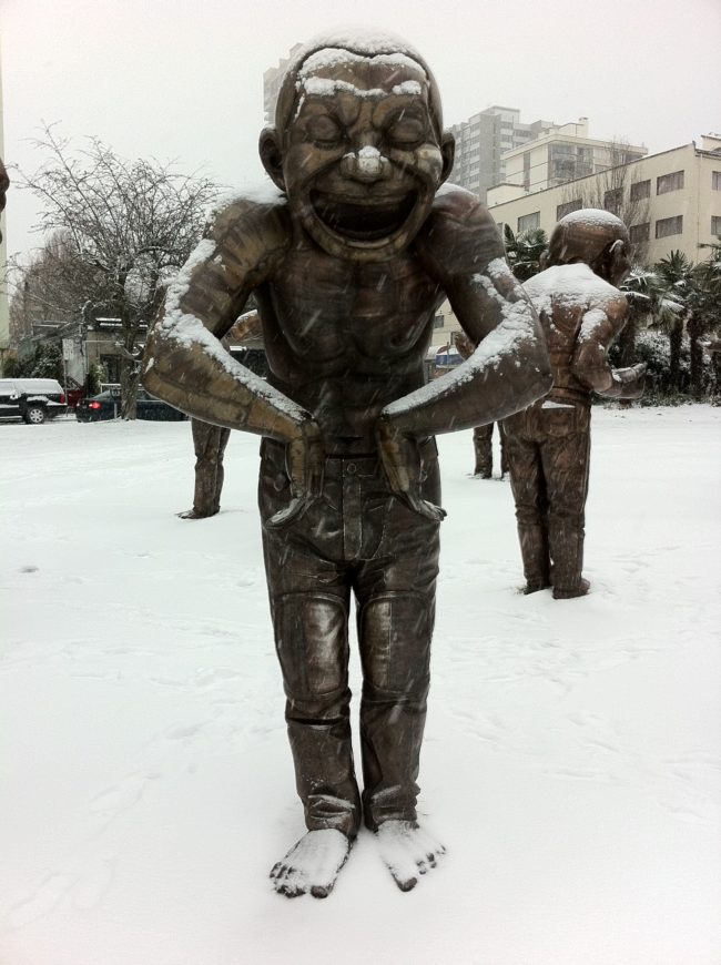 Somehow, the snow makes this even creepier.