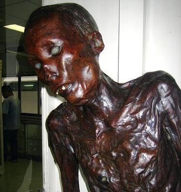 He was finally captured and hanged in the 1950s, but his body wasn't laid to rest.  After being preserved with paraffin wax, it was put on display in the Songkran Niyomsane Forensic Medicine Museum as a warning to potential killers.
