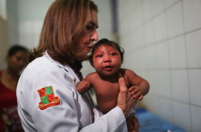 Microcephaly is not necessarily an indicator of Zika in children. In most cases the condition was pre-existing, unless the child or parents had travelled to a Zika-prone area prior to birth.