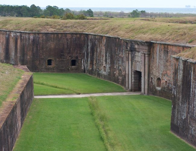 It was used as a military base until it was abandoned in 1944, but visitors still witness shadows walking around in the rooms and have heard soldiers' voices as if they were still in battle.  People who live nearby have also been said to see glowing lights and dark figures walking around at night.