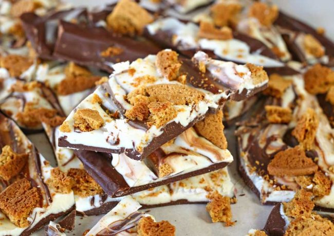 This <a href="http://www.kleinworthco.com/2015/12/gingerbread-cookie-bark.html" target="_blank">gingerbread cookie bark</a> will be at the top of my Christmas list.
