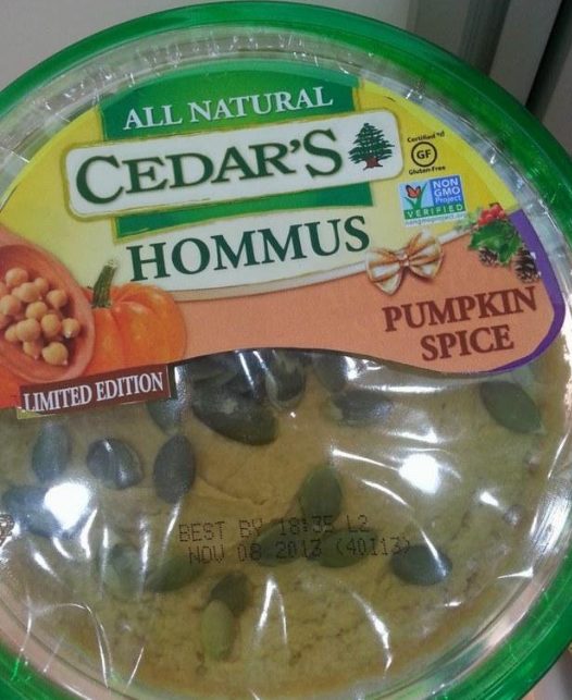 Hummus? Okay, this one doesn't sound so bad...