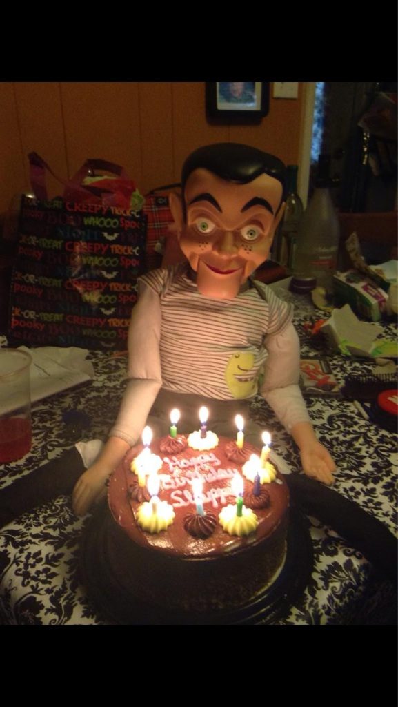 I don't want to be around when this dummy blows out his birthday candles. 