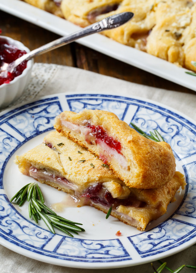 Bake your turkey and cranberries into one delicious <a href="http://spicysouthernkitchen.com/turkey-cranberry-and-brie-crescent-braid/" target="_blank">crescent roll</a> for the perfect Thanksgiving sandwich.