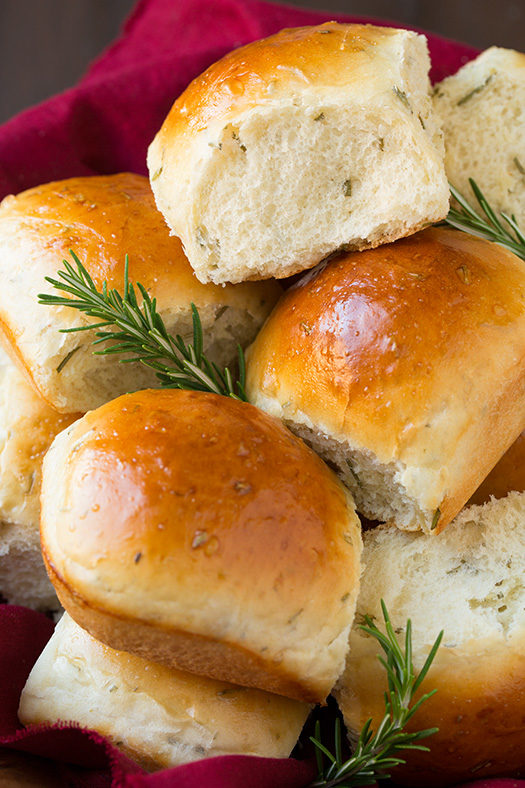 It wouldn't be Thanksgiving without buttery bread. Why not up the ante with these <a href="http://www.cookingclassy.com/rosemary-dinner-rolls/" target="_blank">rosemary rolls</a>?