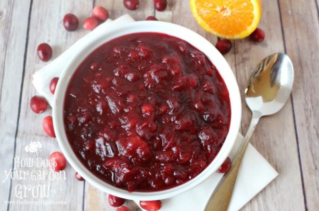 Lift your culinary spirits with this <a href="http://thefarmgirlgabs.com/orange-amaretto-cranberry-sauce/" target="_blank">orange amaretto cranberry sauce</a>.