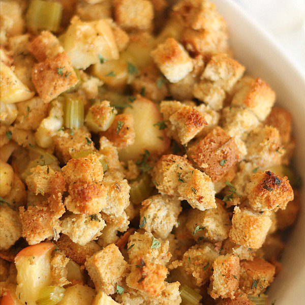 Add delicious <a href="http://www.sixsistersstuff.com/2015/11/apple-onion-celery-stuffing-recipe.html#_a5y_p=4589215" target="_blank">fall apples</a> to your traditional stuffing recipe for a sweet kick.