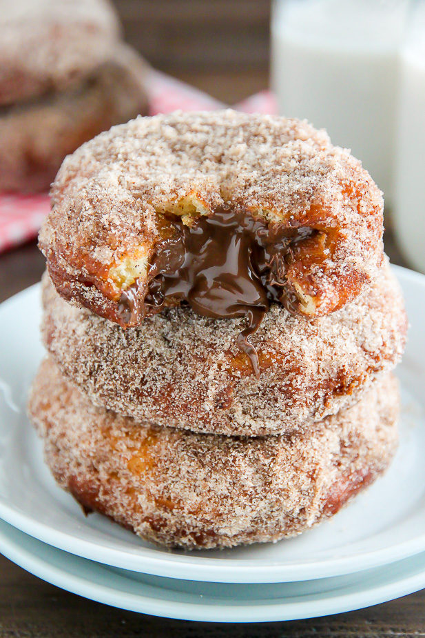 Old and young folks alike will be fighting over these <a href="http://bakerbynature.com/nutella-cinnamon-sugar-doughnuts/" target="_blank">Nutella cinnamon sugar doughnuts</a>.