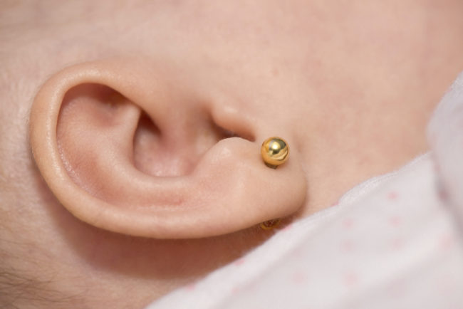Others, distraught by the idea of inking a baby, say to pierce one of the boy's ears. However, this would be a permanent and noticeable modification to his body. Many do not think a decision like this should be made by parents.